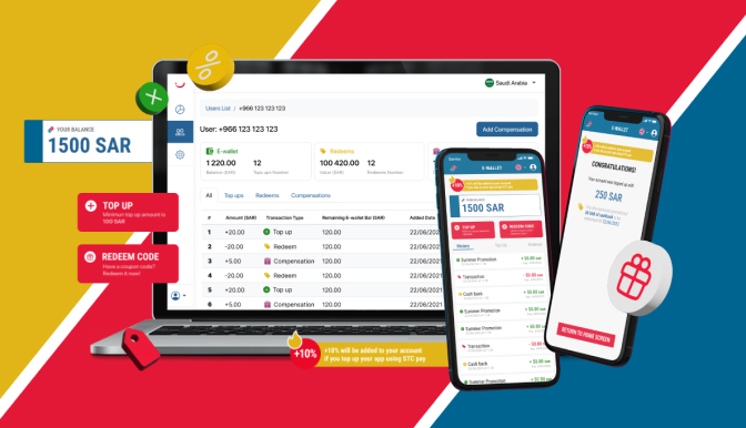 Alamar Foods — e-wallet system on desktop and mobile