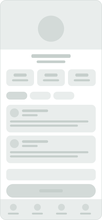 Lo-fi wireframe — doctor profile with stats, reviews and booking call to action